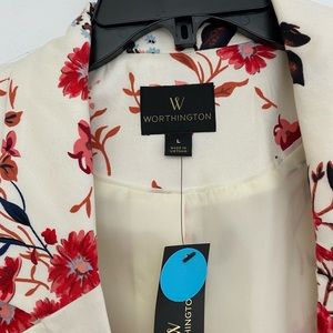 Floral and Cream blazer